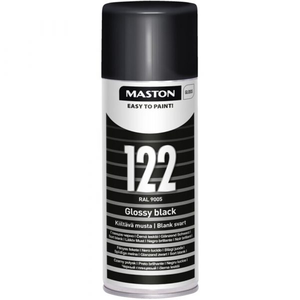 SPRAYMAALI 400ml   KIILTÄVÄ MUSTA