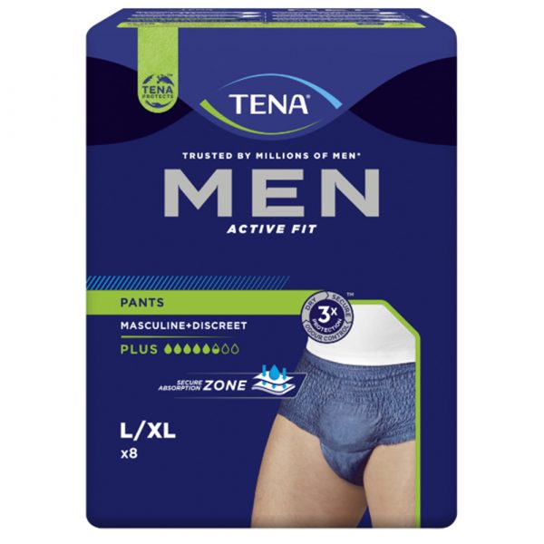 TENA MEN PANTS 8KPL LARGE ACTIVE FIT