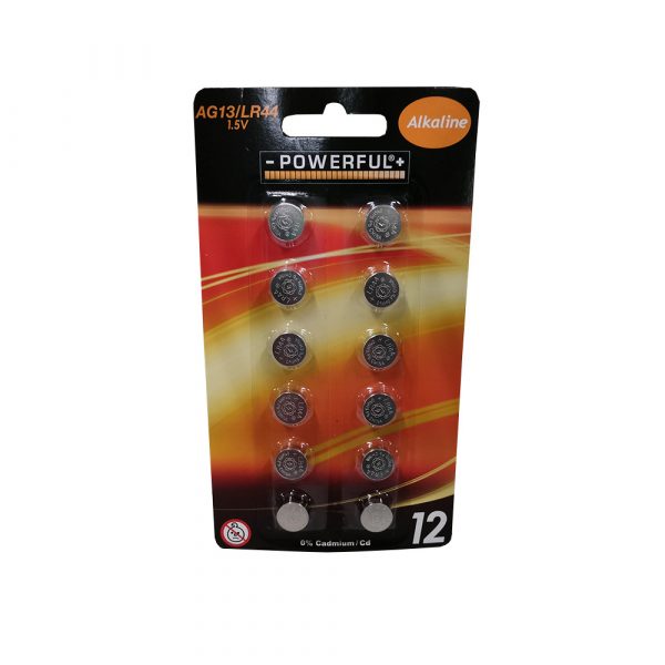 NAPPIPARISTO 1,5V  AG13/LR44 12kpl
