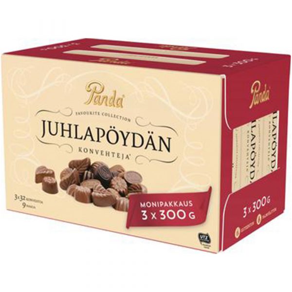 PANDA JUHLAPÖYDÄN  KONVEHTEJA 3-PACK