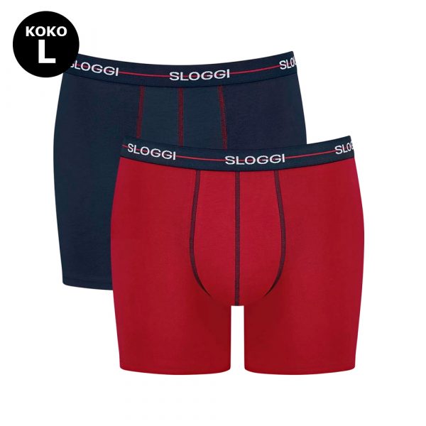 M ALUSHOUSUT BOXERI SLOGGI 2PACK L