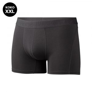 M BOXERIT BH MUSTA TEKSTIKUMINAUHA XXL