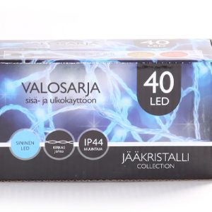 ULKOVALOSARJA 40LED SININEN/10M JOHTO