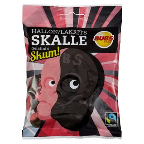 BUBS HALLON LAKRITS SKUM SKALLE 90g