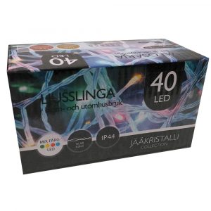 ULKOVALOSARJA 40LED MONIVÄRI