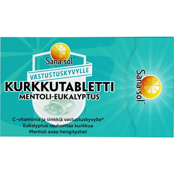SANA-SOL KURKKUTABL 16KPL MENTOLI