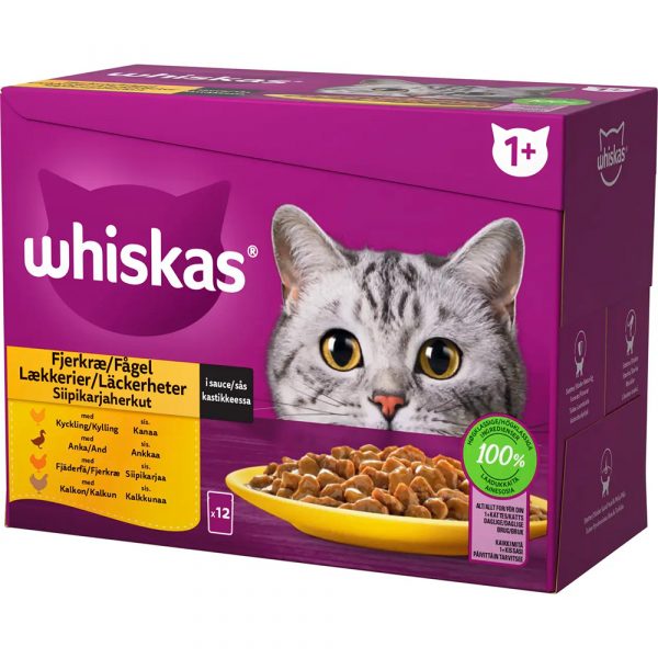 WHISKAS 12*85g 1+  SIIPIKARJA KASTIKK.