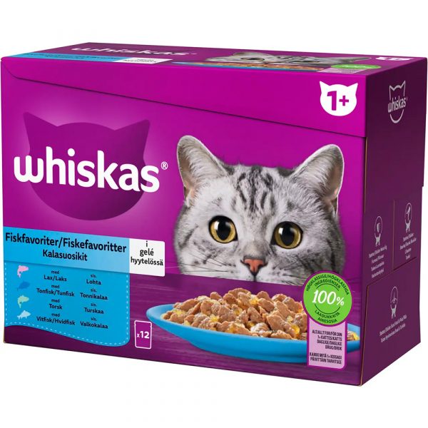 WHISKAS 12*85g 1+  KALASUOSIKIT HYYTEL