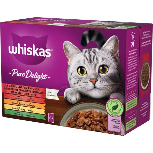 WHISKAS 12*85g 1+  PURE DELIGHT PERINT