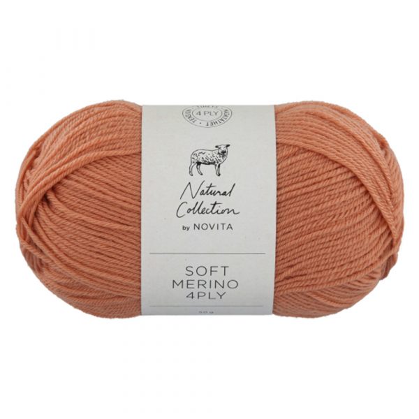 SOFT MERINO 4PLY   50g 617 PERSIKKA