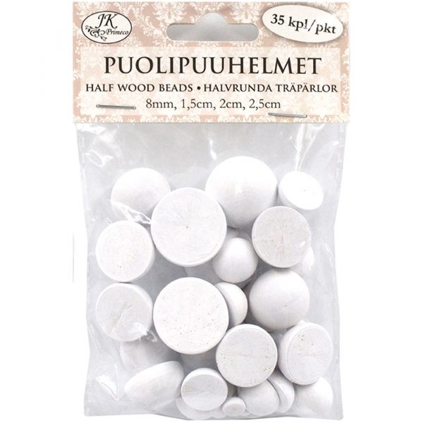 PUOLIPUUHELMET     35KPL VALKOINEN