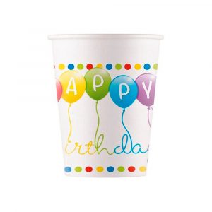 KERTAKÄYTTÖMUKI    200ml 8KPL HAPPY B.