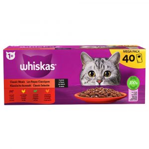 WHISKAS 1+ 40*85g  PERINT.KASTIKKEESSA