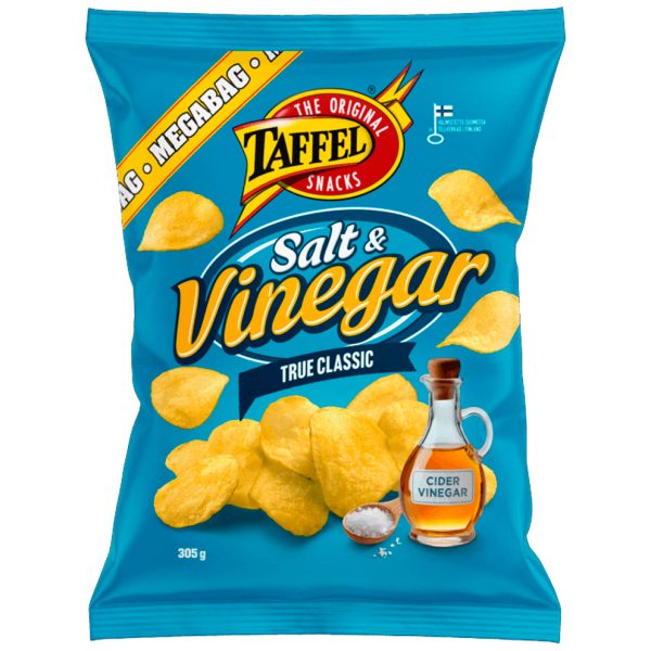 TAFFEL SALT&VINEGAR 305g        (2.99)