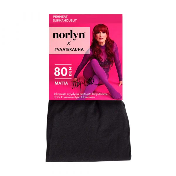 NORLYN 80DEN MUSTA SUKKAHOUSU 44-48
