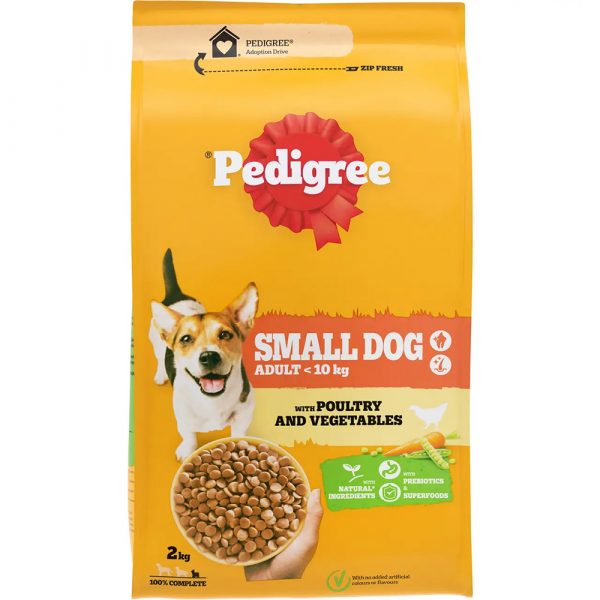 PEDIGREE MINI 2KG  SIIPIKARJA&KASVIS