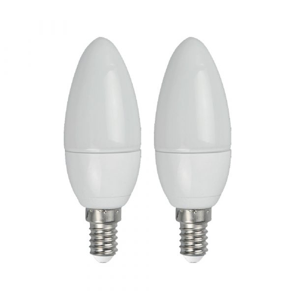 LED LAMPPU E14/2kpl 5w 400lm 3000k