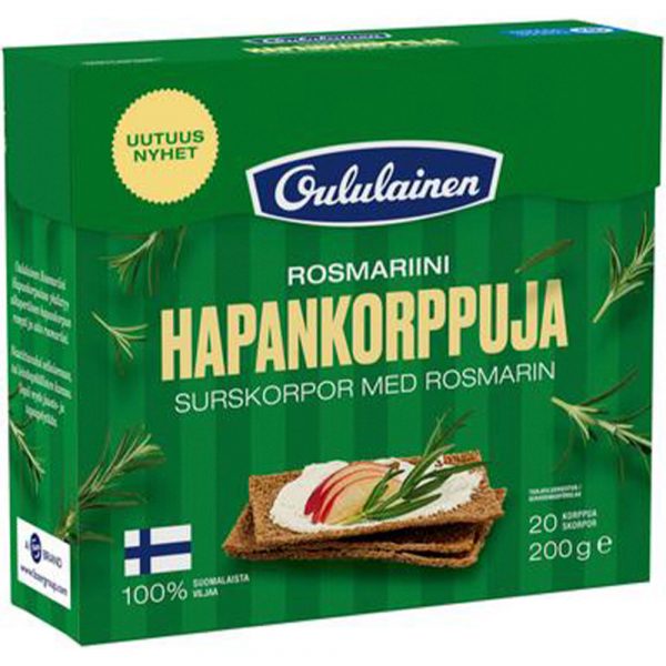 OULULAINEN 200g    HAPANKORPPU ROSMARI