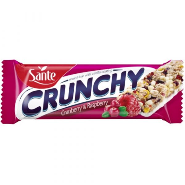 SANTE CRUNCHY 40g  KARPALO-VADELMA