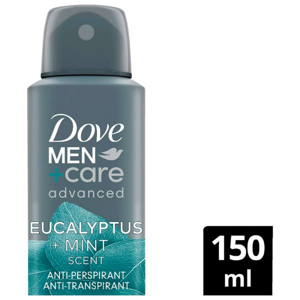 DOVE MEN+CARE SPRAY 150ml 72H EUCALYPTU