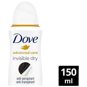 DOVE SPRAY 150ml   72H INVISIBLE CARE