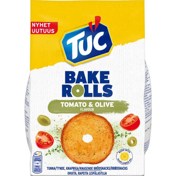 TUC BAKE ROLLS     TOMATO&OLIVE 150g