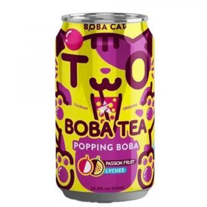 BOBA CAT BUBBLE TEA 320ml PASSION FRUIT