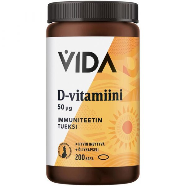 VIDA D-VITAMIINI   50µg 200KAPS