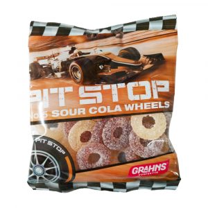 PIT STOP SOUR COLA WHEELS 50g